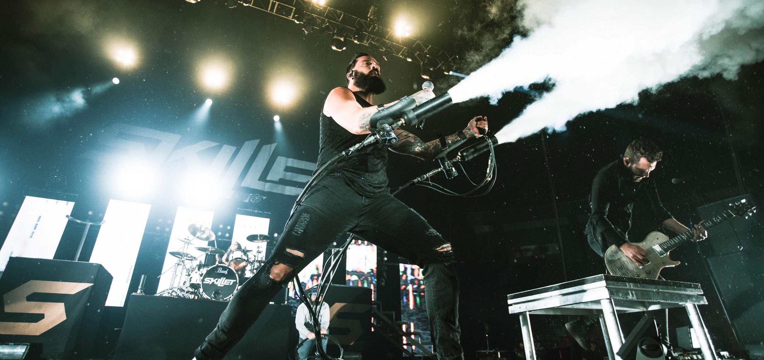 Skillet on stage
